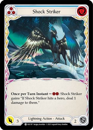 Shock Striker (Blue) (ELE197) - Tales of Aria Unlimited Edition Rainbow Foil