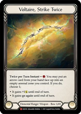 Voltaire, Strike Twice (ELE034) - Tales of Aria 1st Edition Cold Foil