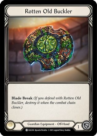 Rotten Old Buckler (ELE204) - Tales of Aria 1st Edition Cold Foil