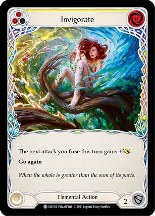 Invigorate (Yellow) (ELE104) - Tales of Aria Unlimited Edition Rainbow Foil