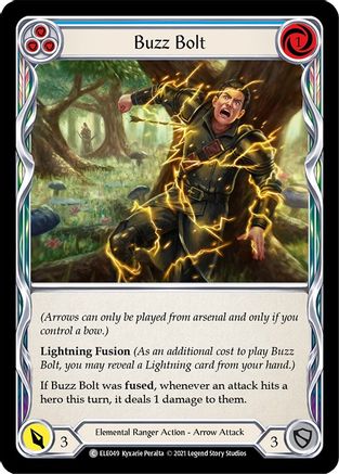 Buzz Bolt (Blue) (ELE049) - Tales of Aria 1st Edition Rainbow Foil