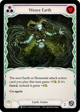 Weave Earth (Red) (ELE122) - Tales of Aria 1st Edition Rainbow Foil