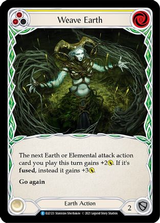 Weave Earth (Yellow) (ELE123) - Tales of Aria 1st Edition Rainbow Foil