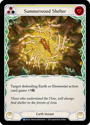 Summerwood Shelter (Yellow) (ELE126) - Tales of Aria Unlimited Edition Rainbow Foil