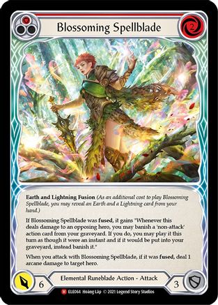 Blossoming Spellblade (ELE064) - Tales of Aria Unlimited Edition Rainbow Foil