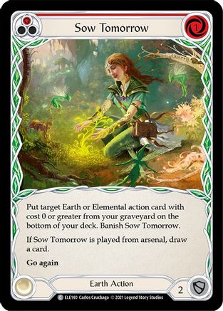 Sow Tomorrow (Red) (ELE140) - Tales of Aria 1st Edition