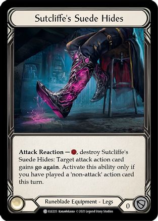 Sutcliffe's Suede Hides (ELE225) - Tales of Aria 1st Edition Cold Foil