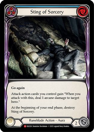 Sting of Sorcery (ELE226) - Tales of Aria 1st Edition Rainbow Foil