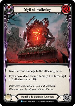 Sigil of Suffering (Red) (ELE227) - Tales of Aria 1st Edition