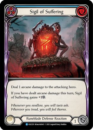 Sigil of Suffering (Blue) (ELE229) - Tales of Aria Unlimited Edition