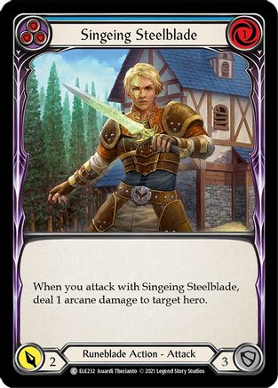 Singeing Steelblade (Blue) (ELE232) - Tales of Aria 1st Edition