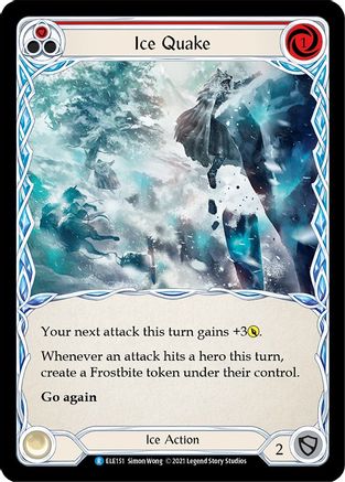 Ice Quake (Red) (ELE151) - Tales of Aria Unlimited Edition Rainbow Foil