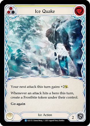 Ice Quake (Yellow) (ELE152) - Tales of Aria Unlimited Edition Rainbow Foil