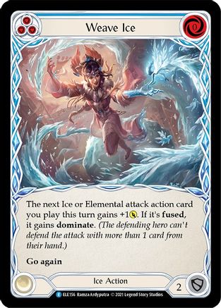 Weave Ice (Blue) (ELE156) - Tales of Aria 1st Edition
