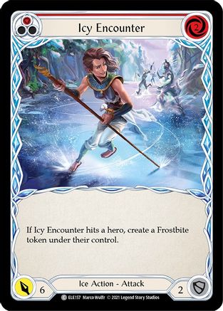 Icy Encounter (Red) (ELE157) - Tales of Aria Unlimited Edition Rainbow Foil
