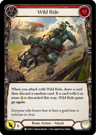 Wild Ride (Red) (EVR011) - Everfest 1st Edition Rainbow Foil