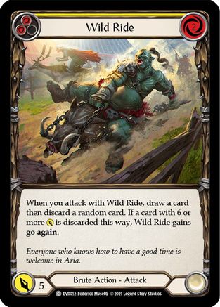Wild Ride (Yellow) (EVR012) - Everfest 1st Edition Rainbow Foil