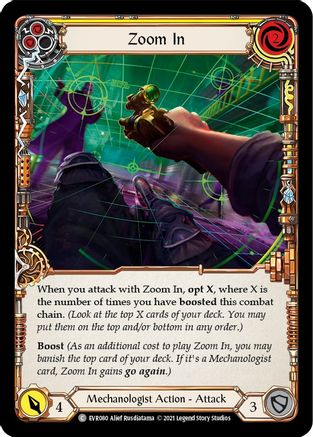 Zoom In (Yellow) (EVR080) - Everfest 1st Edition Rainbow Foil
