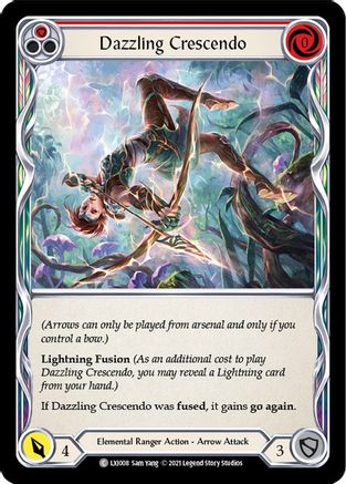 Dazzling Crescendo (Red) (LXI008) - Blitz Deck: Tales of Aria - Lexi