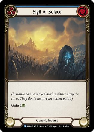 Sigil of Solace (DVR025) - Classic Battles: Rhinar vs Dorinthea