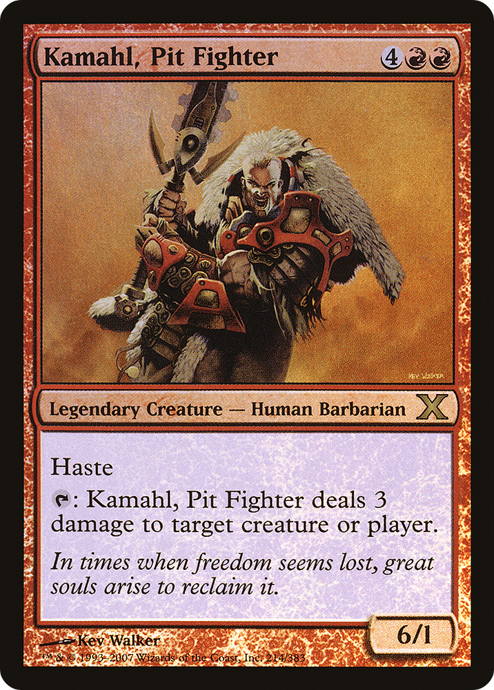 Kamahl, Pit Fighter (10E-214★) [Tenth Edition] Foil