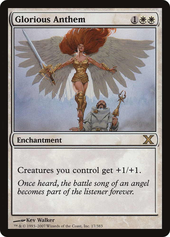 Glorious Anthem (10E-017) [Tenth Edition] Foil
