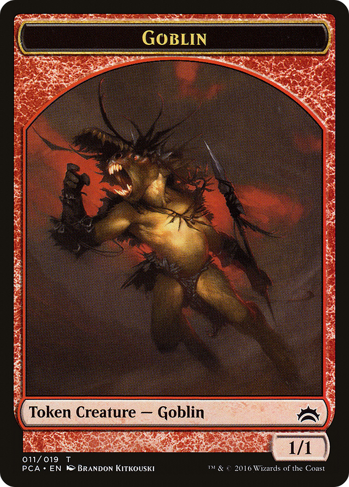 Goblin // Boar Double-sided Token (PCA-11 // 14) [Planechase Anthology Tokens]