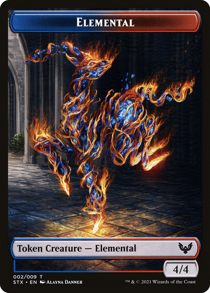 Elemental (TSTX-002) [Strixhaven: School of Mages Tokens] Foil