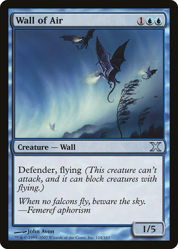 Wall of Air (10E-124) [Tenth Edition]