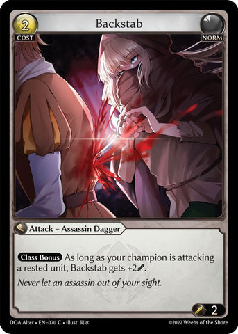Backstab (070) [Dawn of Ashes: Alter Edition]