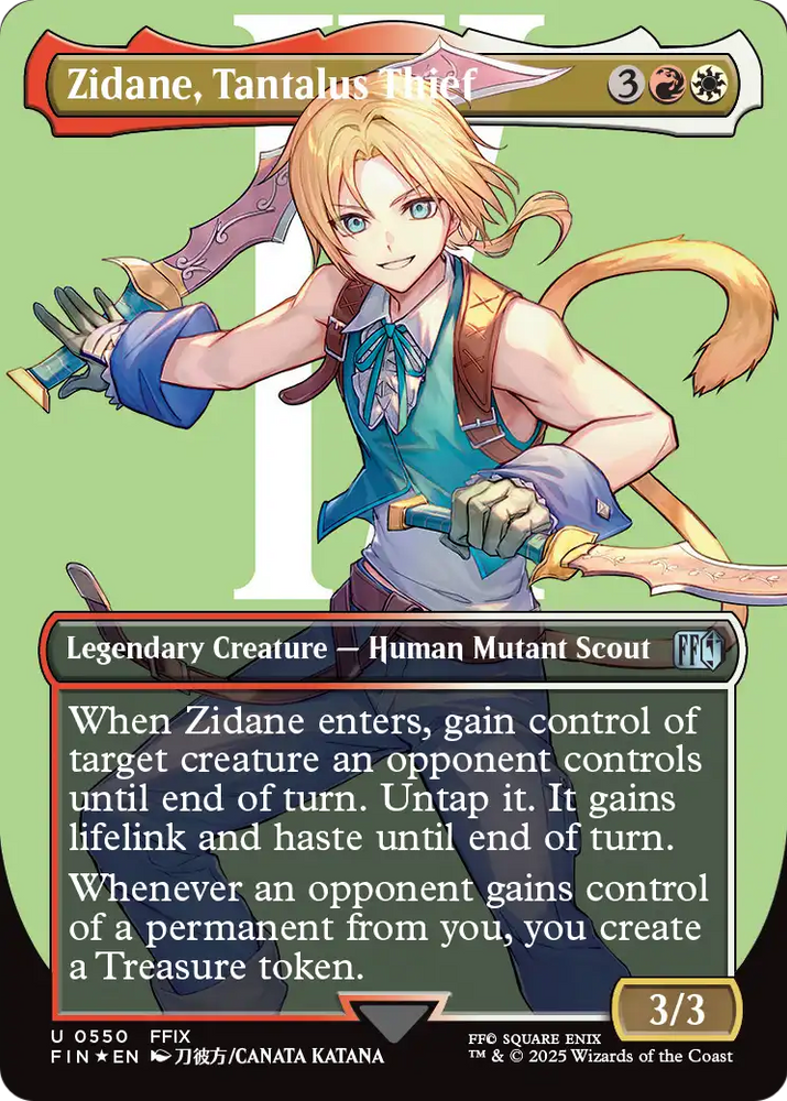 Zidane, Tantalus Thief (Borderless) (Surge Foil) [FINAL FANTASY]