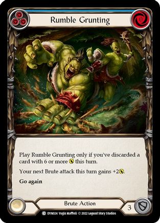 Rumble Grunting (Blue) (DYN024) - Dynasty