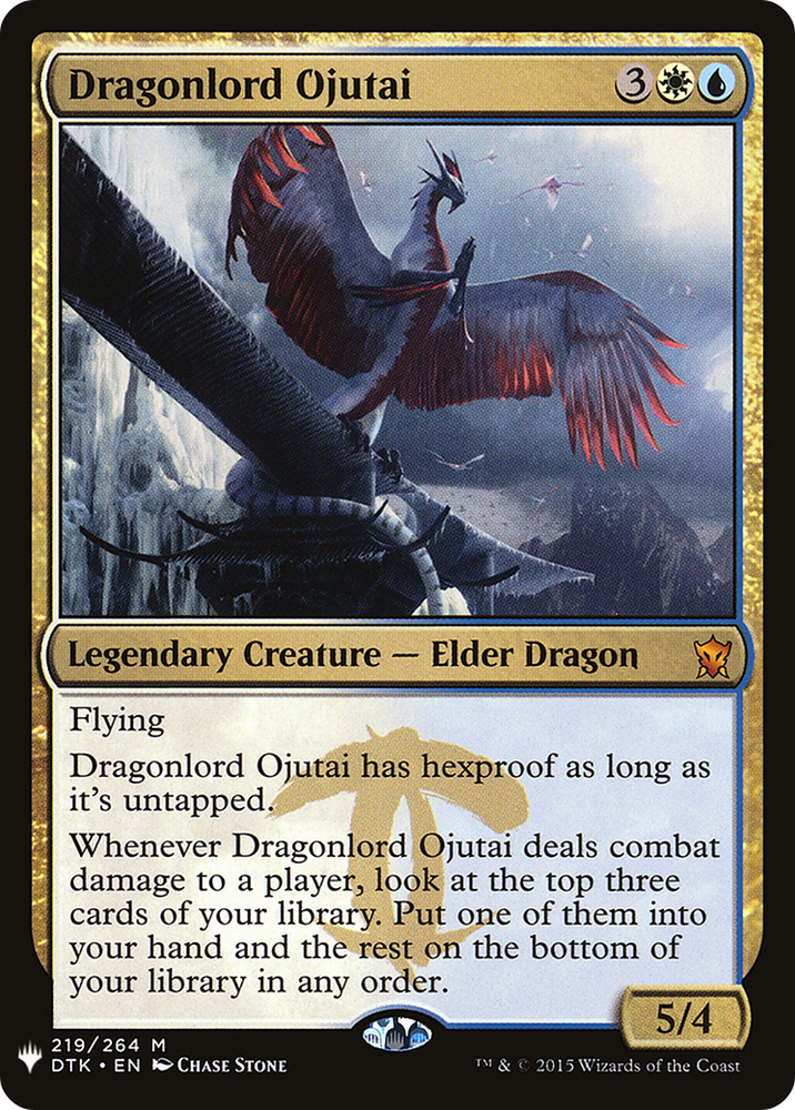 Dragonlord Ojutai (PLST-DTK-219) [The List]