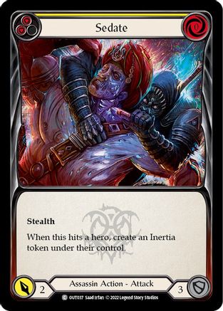 Sedate (Yellow) (OUT037) - Outsiders Rainbow Foil