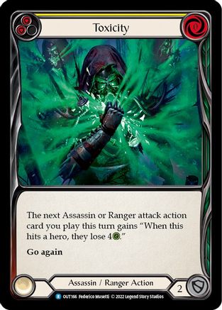 Toxicity (Yellow) (OUT166) - Outsiders Rainbow Foil