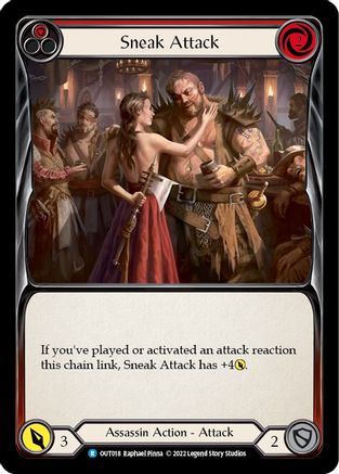Sneak Attack (Red) (OUT018) - Outsiders Rainbow Foil