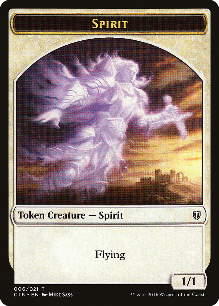 Spirit (006) // Bird (002) Double-Sided Token (C16-6 // 2) [Commander 2016 Tokens]