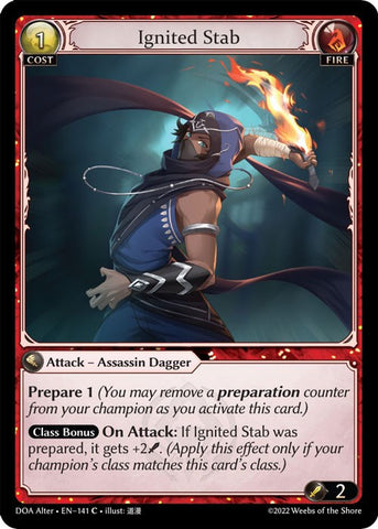 Ignited Stab (141) [Dawn of Ashes: Alter Edition]