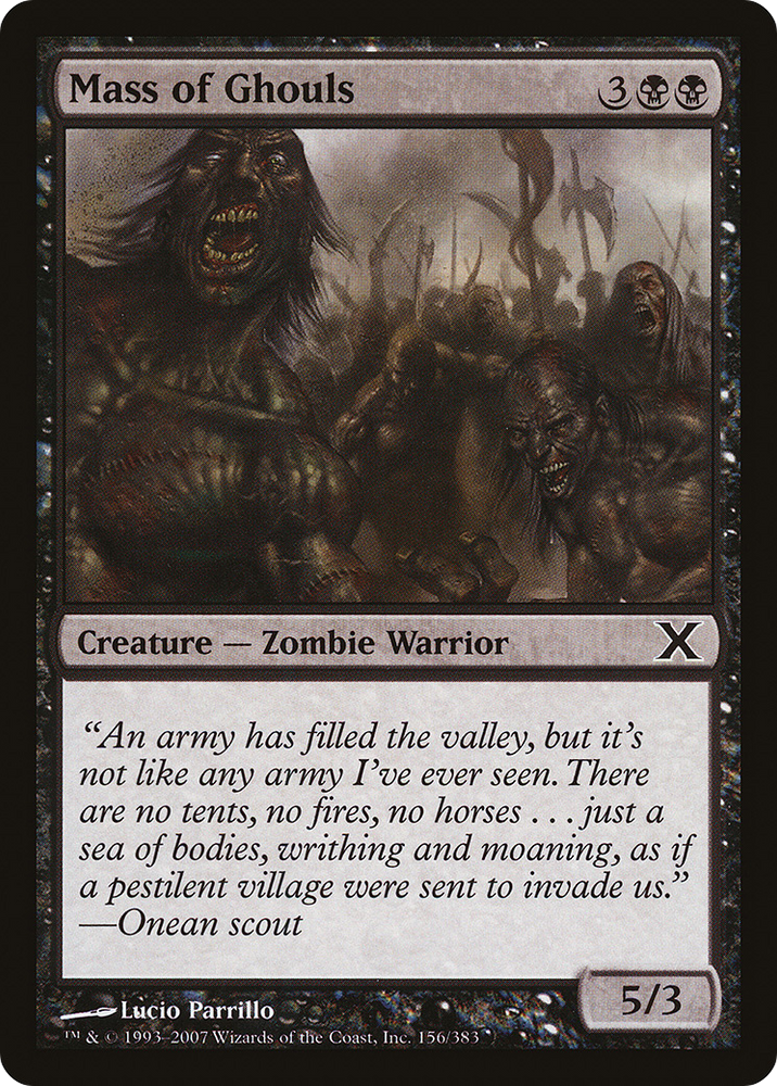 Mass of Ghouls (10E-156) [Tenth Edition] Foil