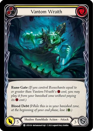 Vantom Wraith (Yellow) (DTD159) - Dusk till Dawn