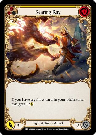 Searing Ray (Yellow) (DTD098) - Dusk till Dawn Rainbow Foil