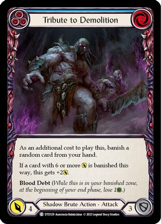 Tribute to Demolition (Blue) (DTD129) - Dusk till Dawn Rainbow Foil