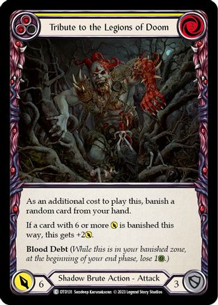 Tribute to the Legions of Doom (Yellow) (DTD131) - Dusk till Dawn
