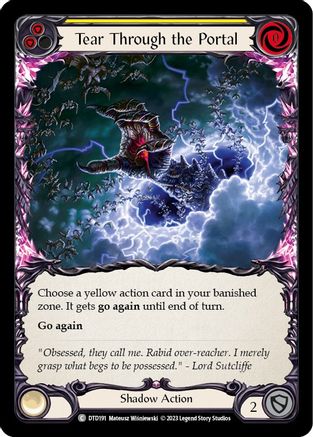 Tear Through the Portal (Yellow) (DTD191) - Dusk till Dawn Rainbow Foil