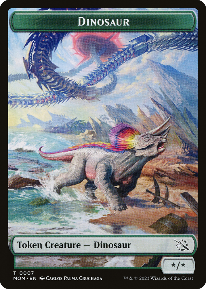 Dinosaur (TMOM-007) [March of the Machine Tokens] Foil