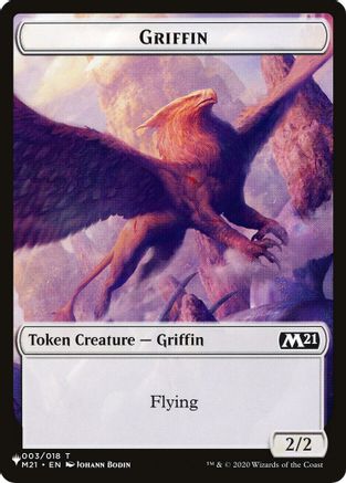 Griffin // Ajani's Pridemate Double-sided Token (LIST-3 // 1) [The List Reprints]