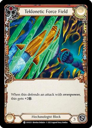Teklonetic Force Field (Red) (EVO231) - Bright Lights Rainbow Foil