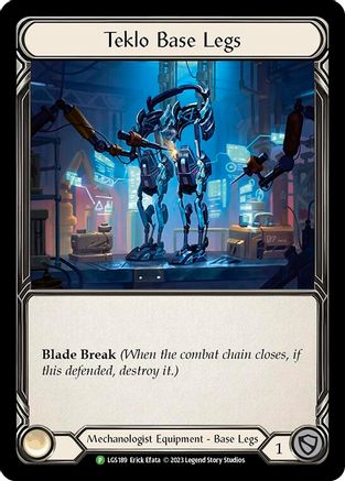 Teklo Base Legs - LGS189 (LGS189) - Flesh and Blood: Promo Cards Cold Foil