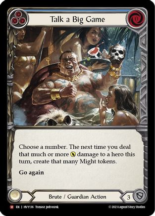 Talk a Big Game (HVY136) - Heavy Hitters Rainbow Foil
