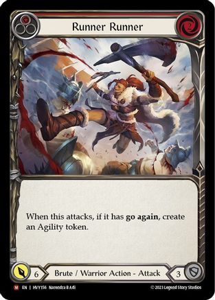 Runner Runner (HVY156) - Heavy Hitters Rainbow Foil